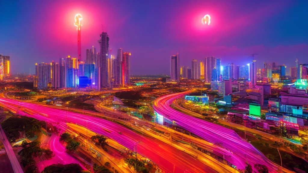 Bintulu city overview