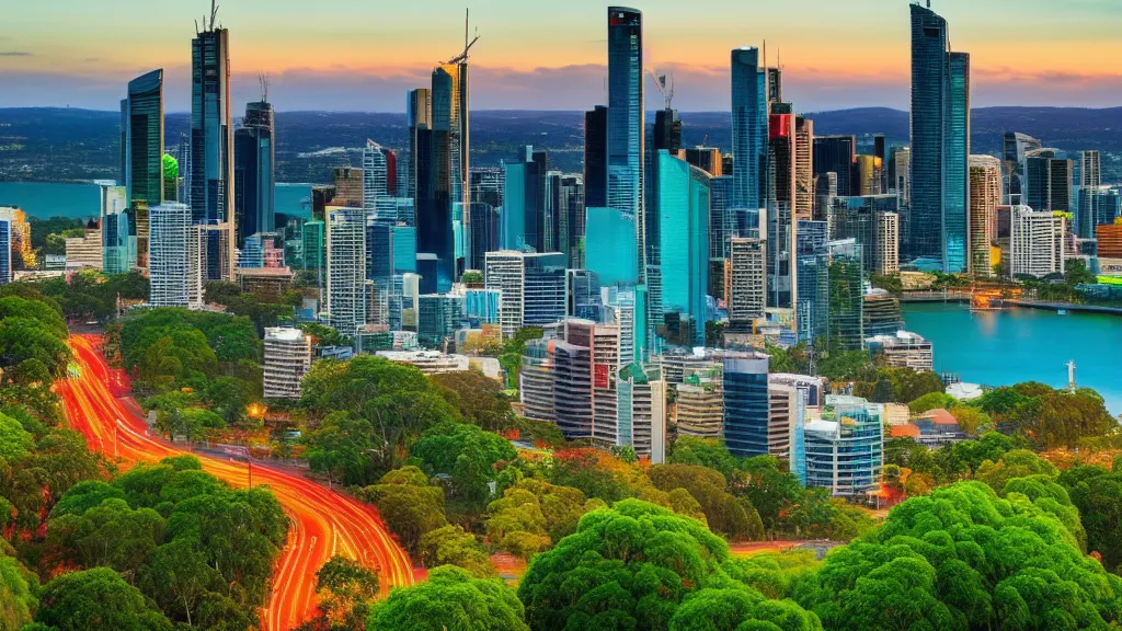 Brisbane city overview