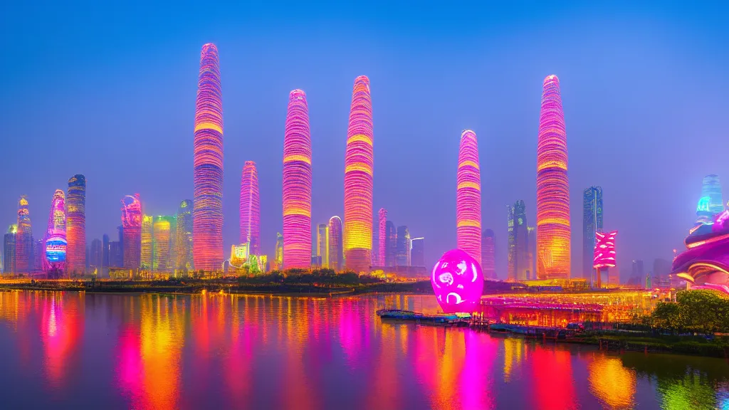 Huainan city overview