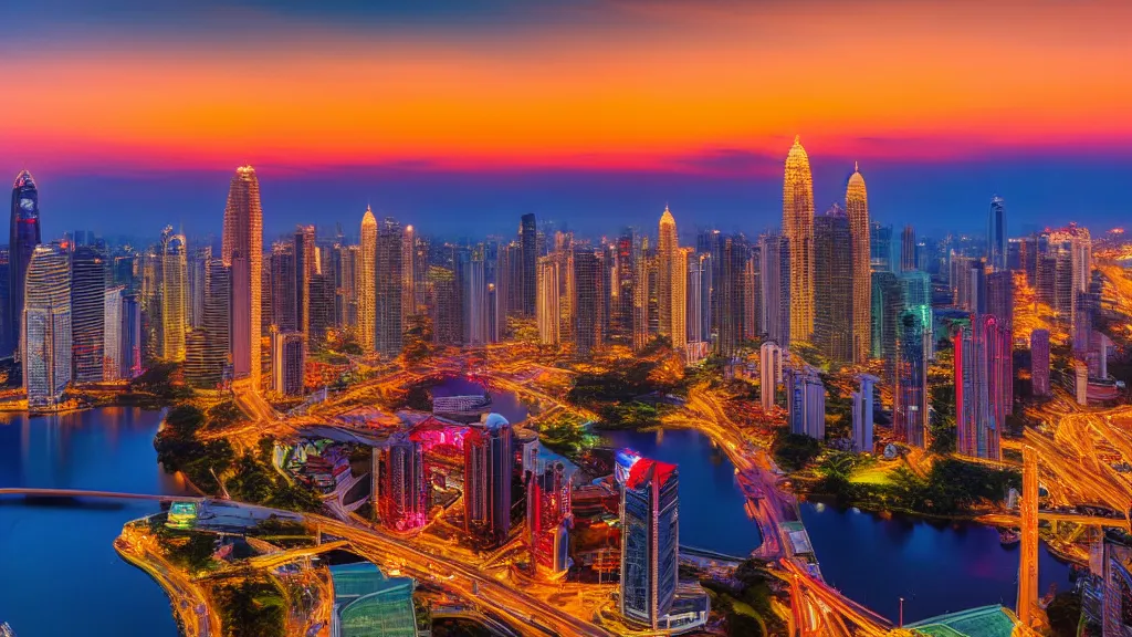 Johor Bahru city overview