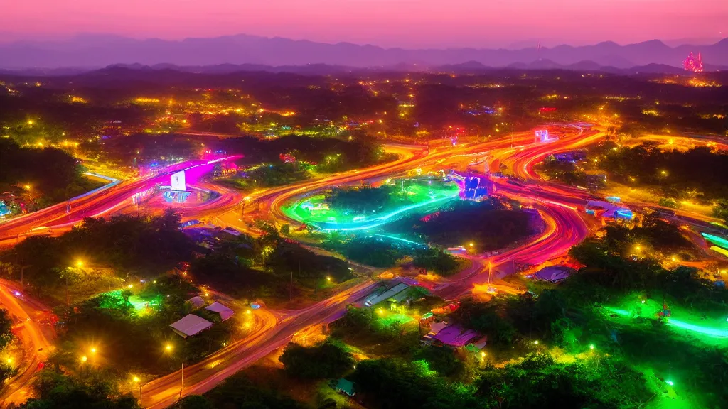 Kon Tum city overview