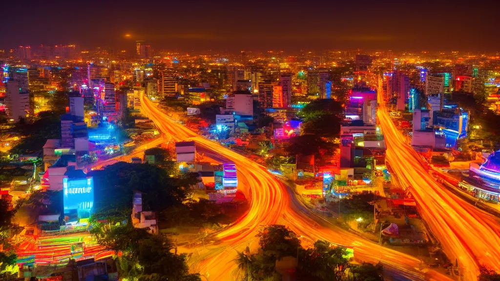 Pleiku city overview